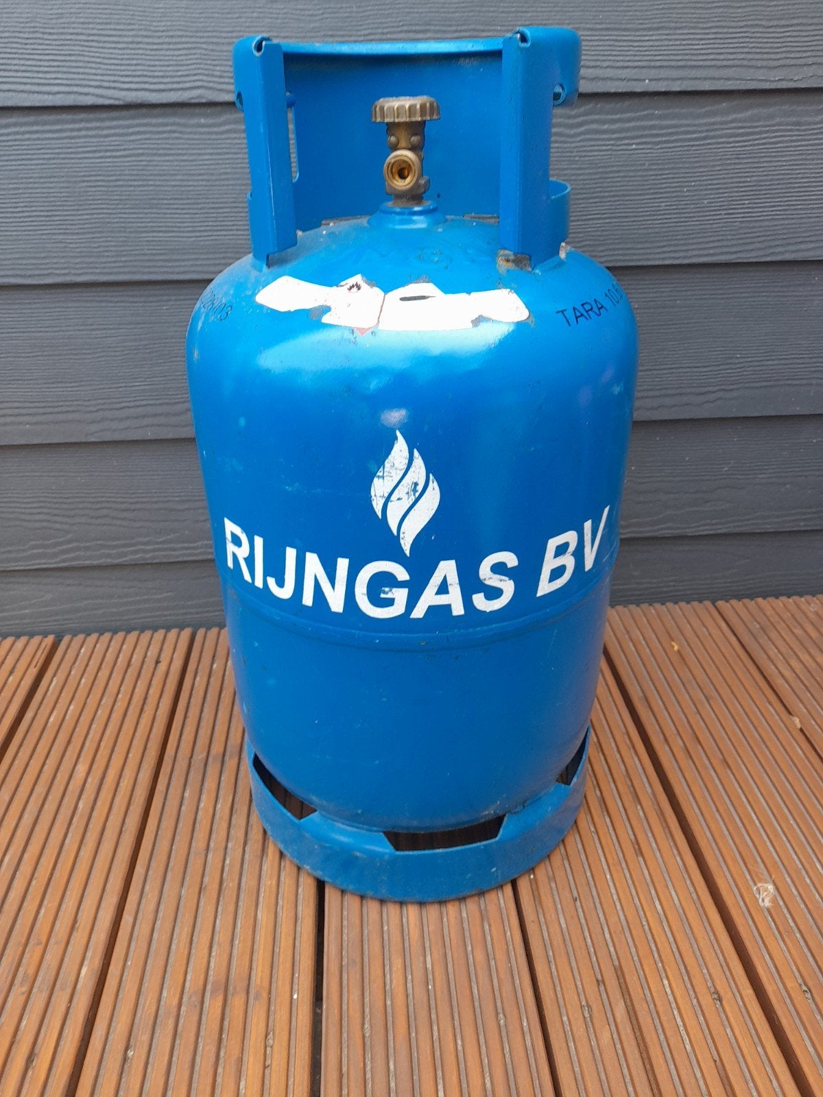 Rijngas gasfles 10.6 KG - Leeg, Ophalen, Gebruikt, Rijngas