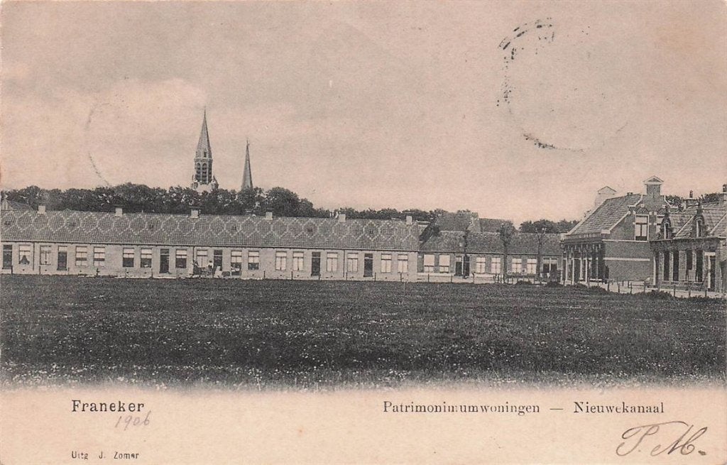 702-385-039 Franeker Patrimonimum Woningen Nieuwekanaal, Verzenden, Voor 1920, Friesland