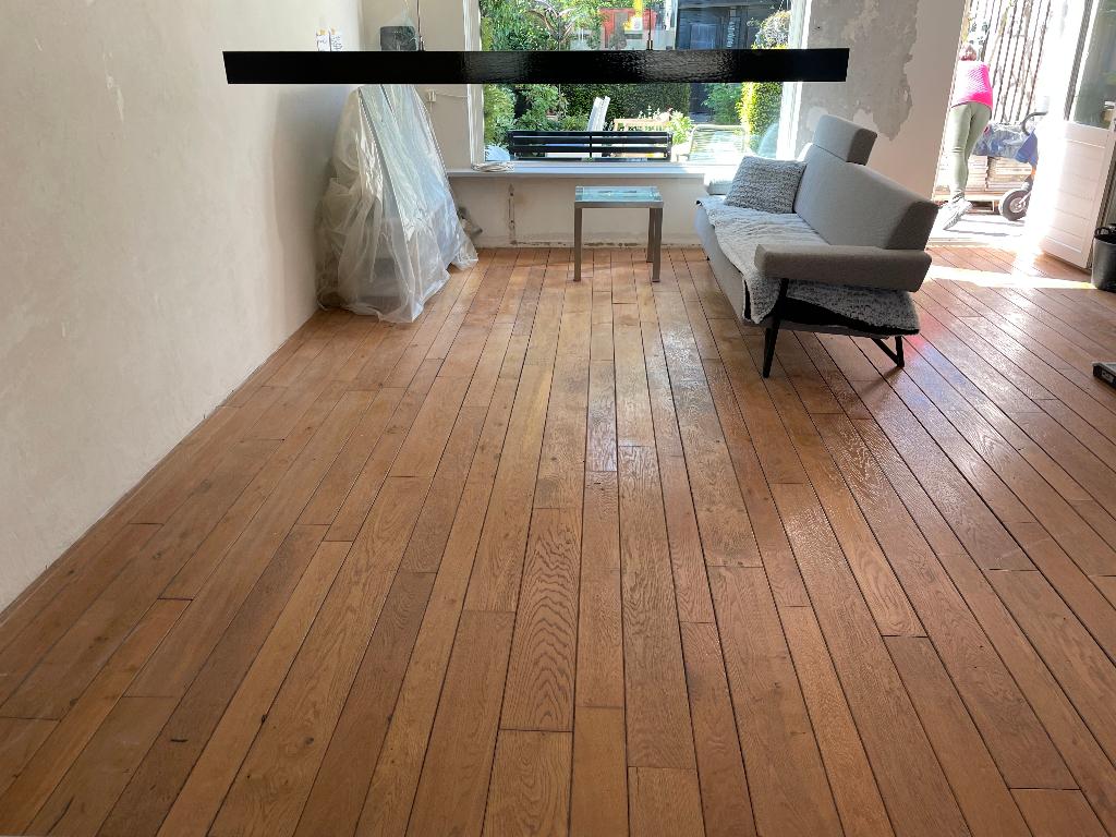 35 m2 eiken houten vloerdelen, Gebruikt, 10 m² of meer, 10 tot 30 cm, Hout