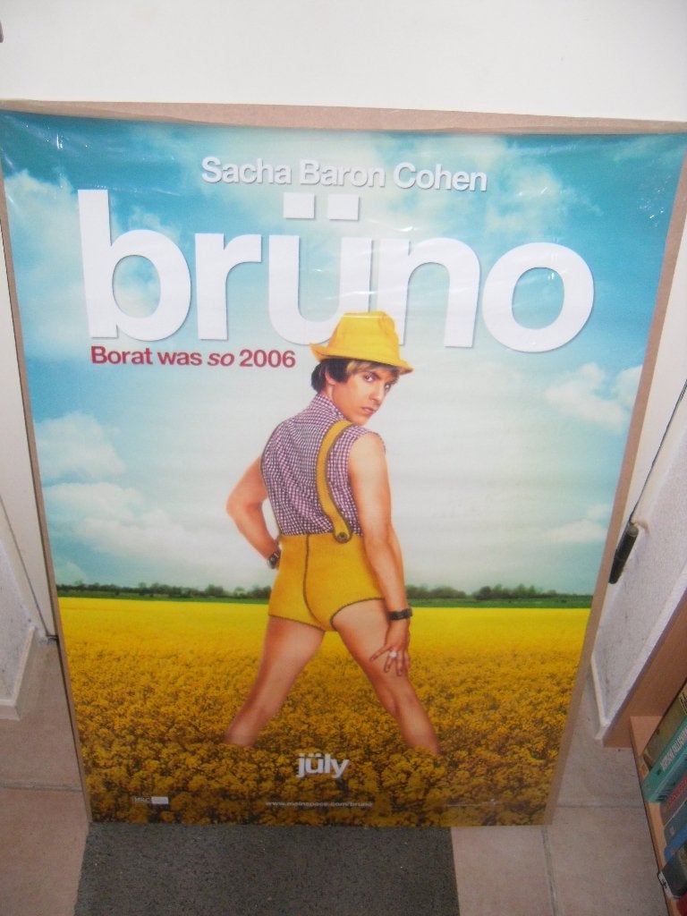 Bruno Filmposter, Ophalen, A1 t/m A3, Film en Tv, Rechthoekig Staand