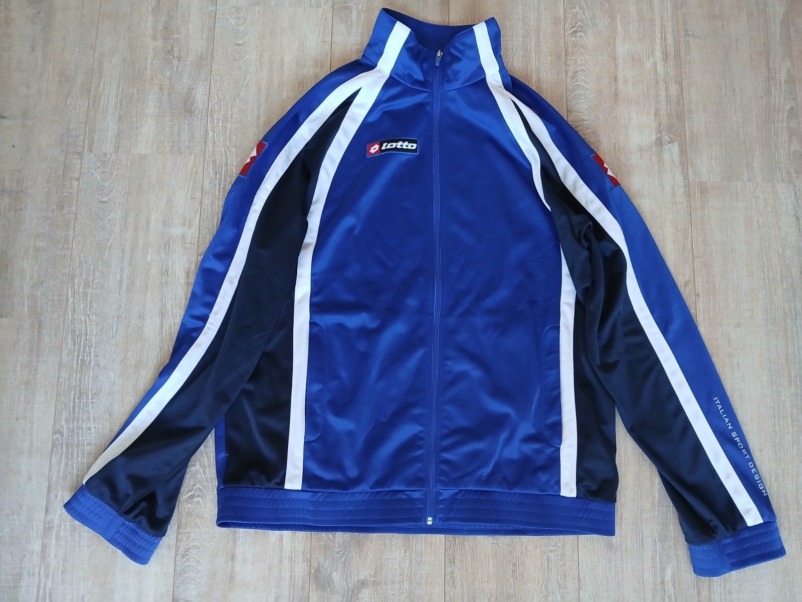 Lotto sportjack - Blauw, zwart, wit - Maat XXL, Kleding | Heren, Sportkleding, Lotto, Meerkleurig, Overige maten, Ophalen of Verzenden