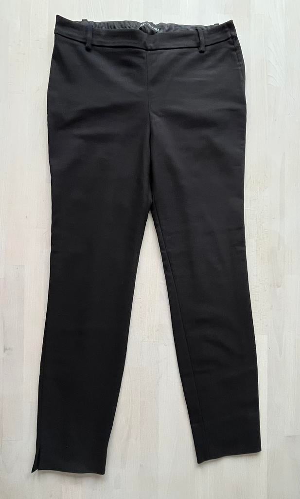 Zara zwarte pantalon met zijrits en smalle pijpen maat S, Kleding | Dames, Zwart, Ophalen of Verzenden, Zo goed als nieuw, Maat 36 (S)