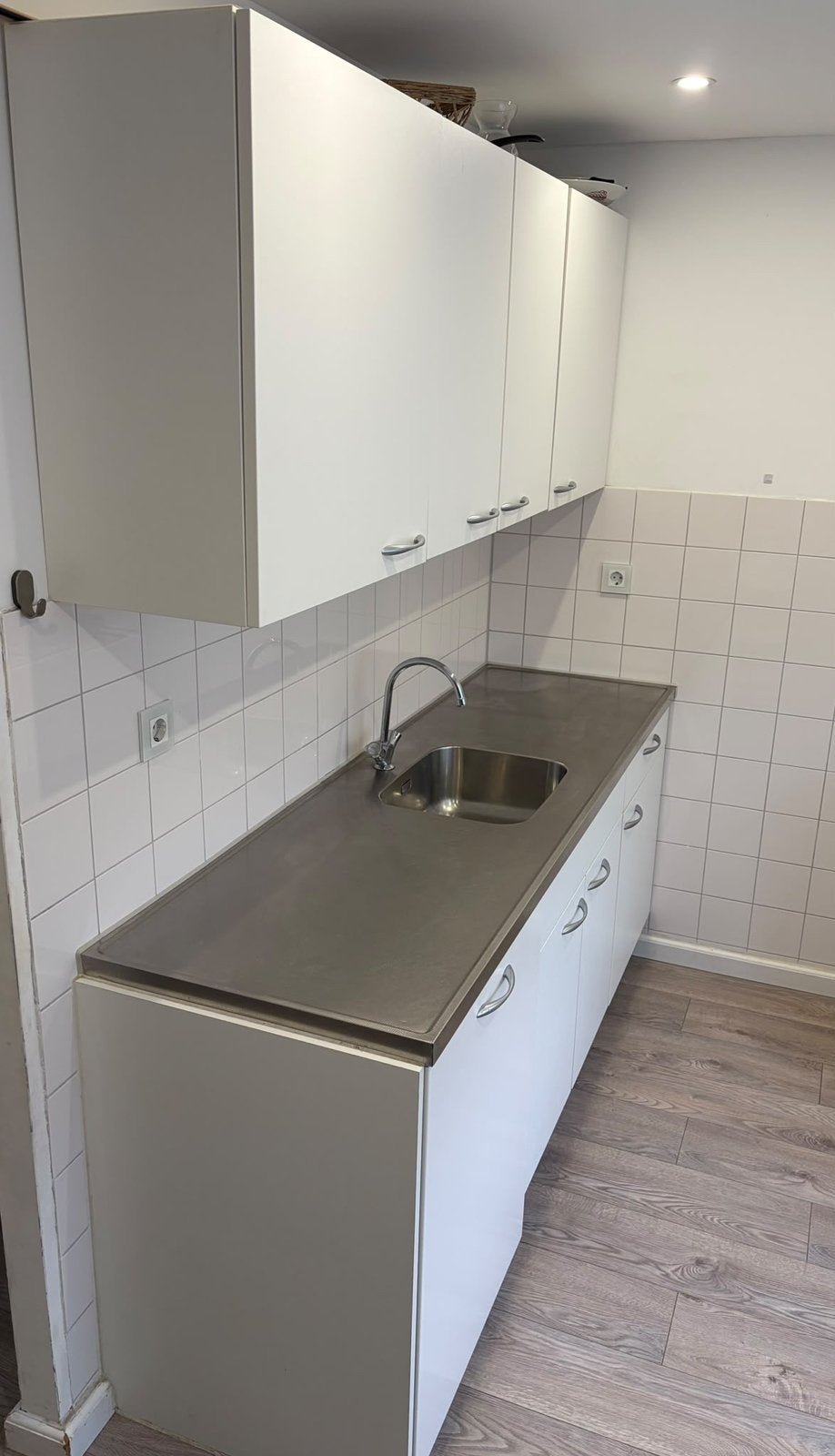 Keukenblok, Ophalen, Gebruikt, Wit, Enkelwandige keuken