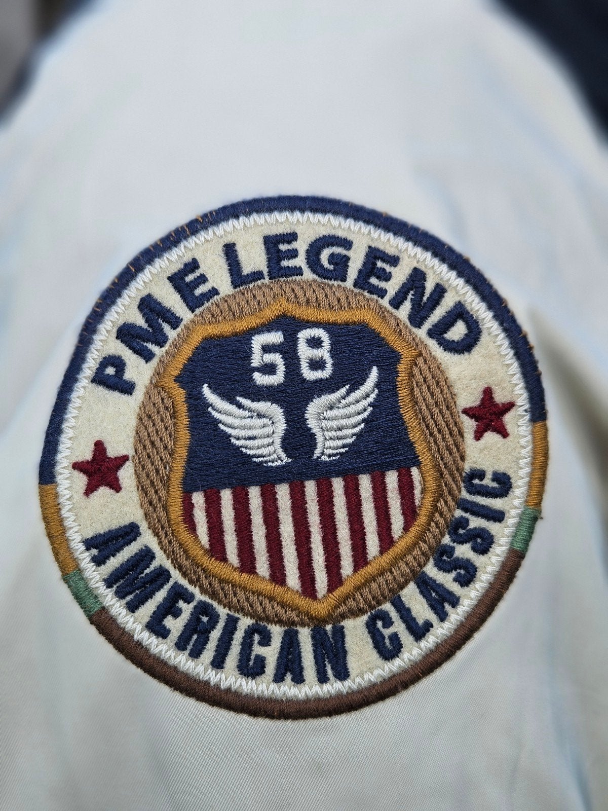 PME Legend "Reliant" varsity - bomber jacket / jas (M)  2024, Kleding | Heren, Jassen | Zomer, Maat 52/54 (L), Blauw, ., Ophalen of Verzenden