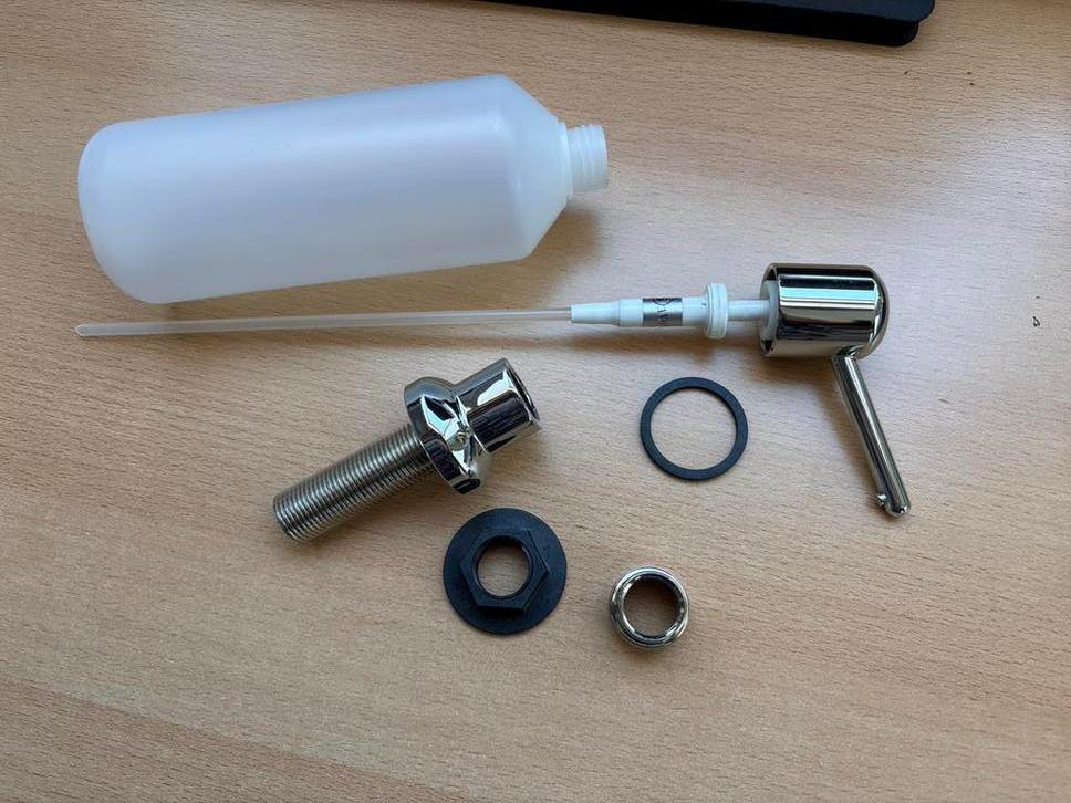 Avonett Inbouw Zeepdispenser - Chroom, Ophalen of Verzenden, Zo goed als nieuw, Overige kleuren, Overige typen