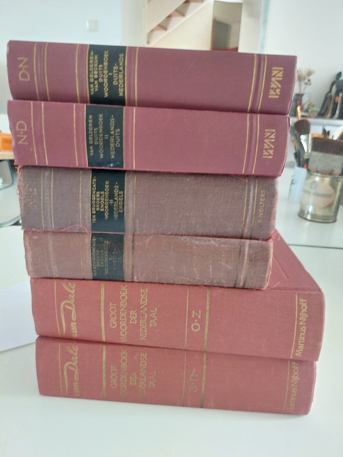 Te koop 3 x 2 woordenboeken: Ned. van Dale, Ned-Eng, Ned-Du, Boeken, Encyclopedieën, Ophalen, Gelezen, Dieren