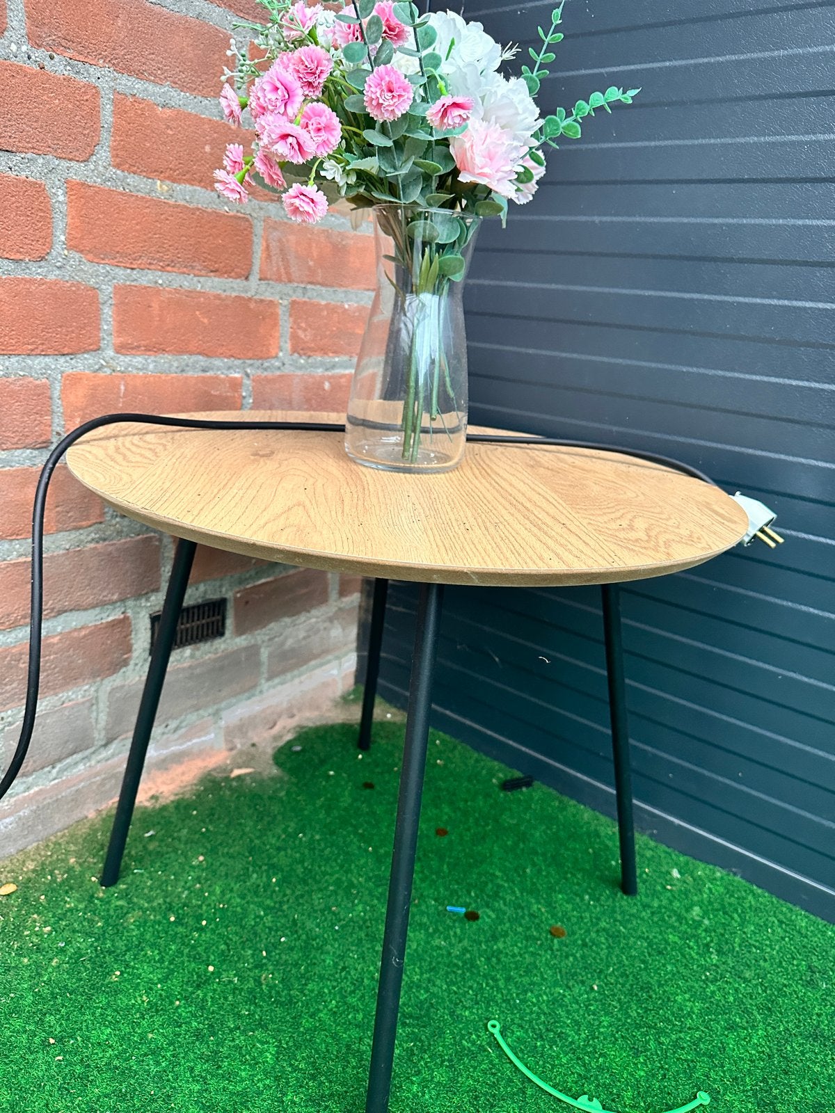 JYSK bijzettafel/salontafel, Minder dan 45 cm, Gebruikt, Overige vormen, Hout