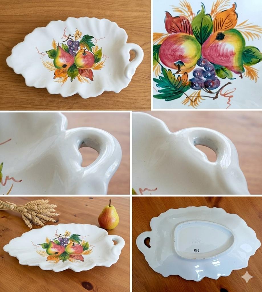 Mooie vintage Italiaanse serveerschaal, Ophalen