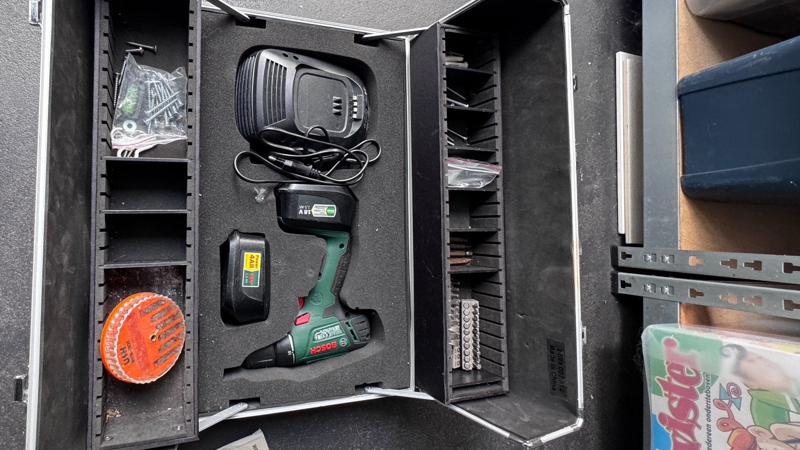 Bosch 18V oplaadbare schroef boor machine PSR 1820, Doe-het-zelf en Verbouw, Gereedschap | Boormachines, Ophalen, Gebruikt, Boor- en Schroefmachine