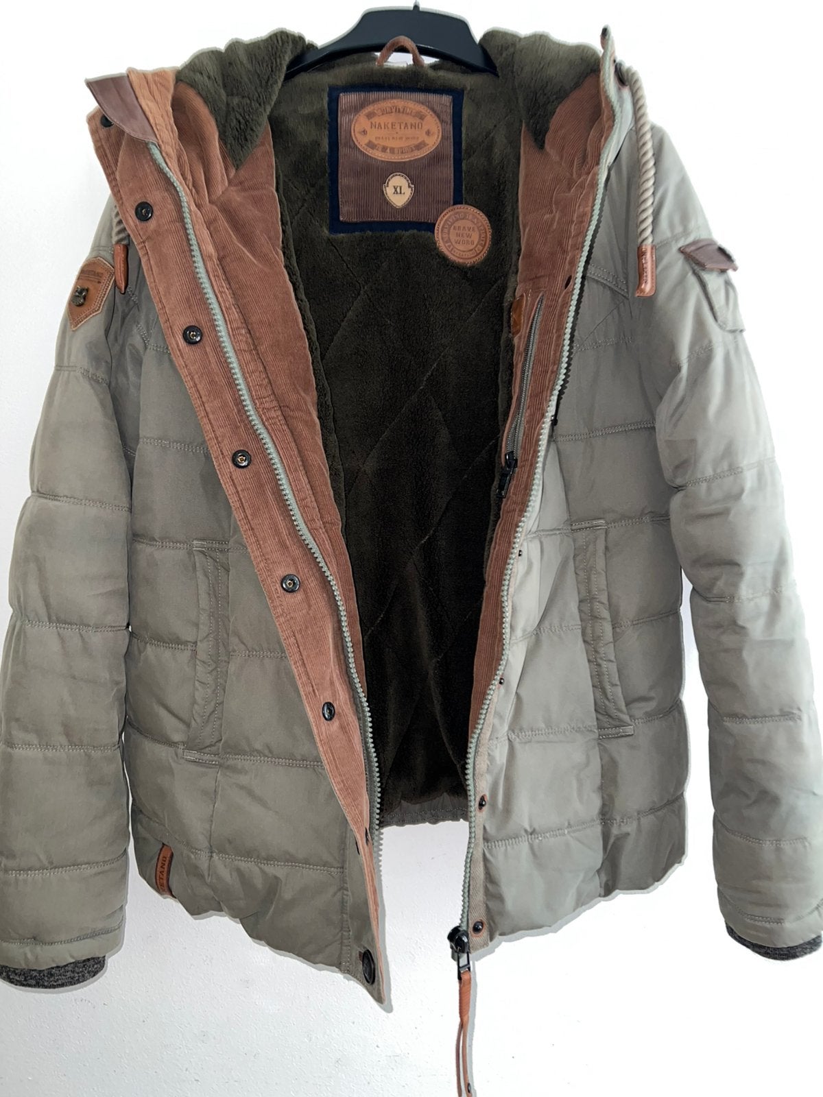 Naketano winterjas., Ophalen of Verzenden, Zo goed als nieuw, Maat 42/44 (L), Groen