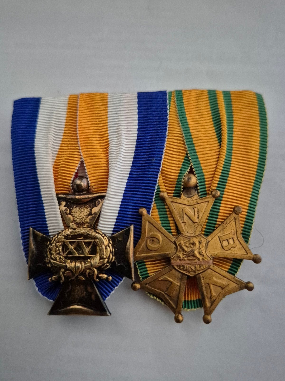 Medaille set officier, Verzamelen, Militaria | Algemeen, Ophalen of Verzenden, Landmacht, Nederland, Lintje, Medaille of Wings