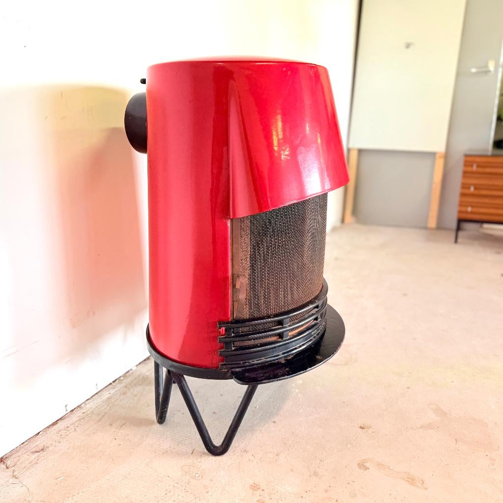 Vintage houtkachel rood, Tasso Denmark, Huis en Inrichting, Kachels, Gebruikt, T, Houtkachel, T