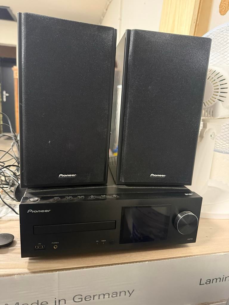 Pioneer XC-HM76D met 2 Pioneer S-HM76GB speakers, Gebruikt, Ophalen of Verzenden, Pioneer, Microset