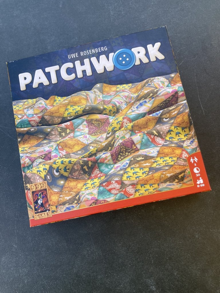 Patchwork bordspel van Uwe Rosenberg (999 Games), Een of twee spelers, Ophalen of Verzenden, Zo goed als nieuw, 999 Games