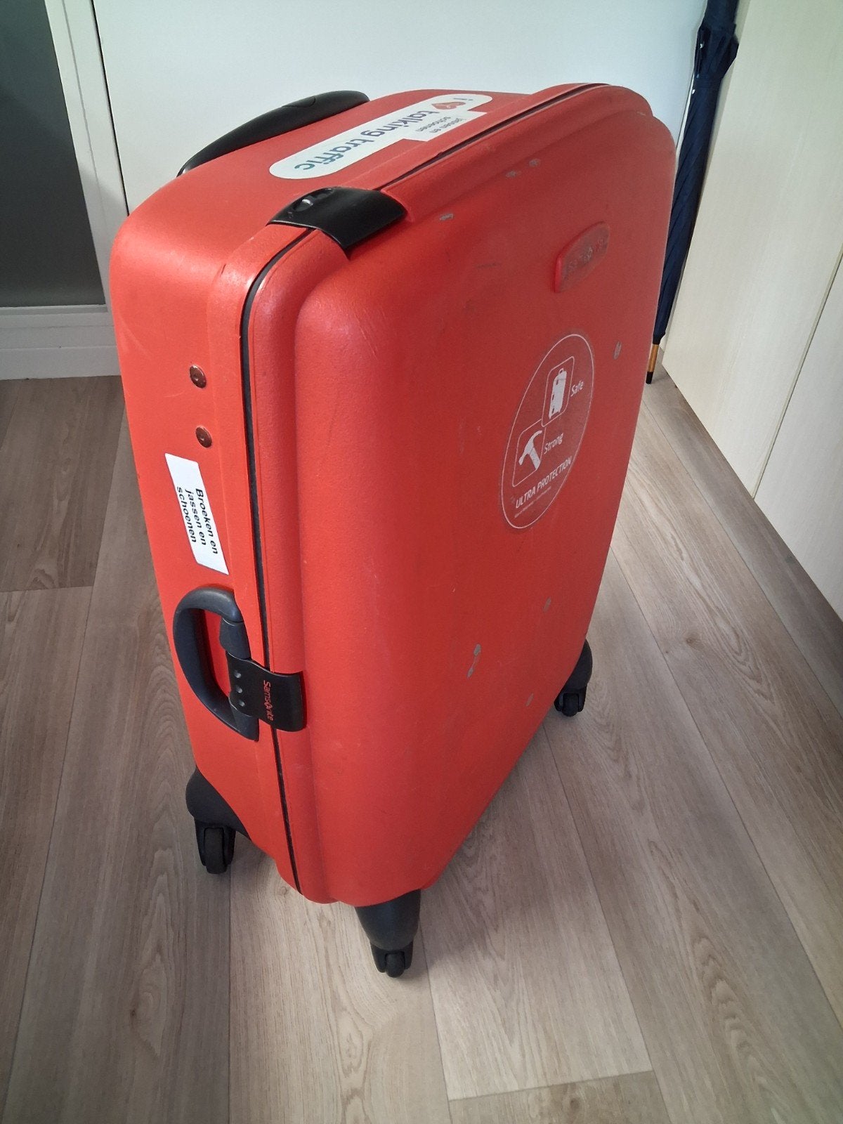 Samsonite Koffer - Oranje, Gebruikt maar Stevig, Ophalen, Gebruikt, Hard kunststof, 70 cm of meer