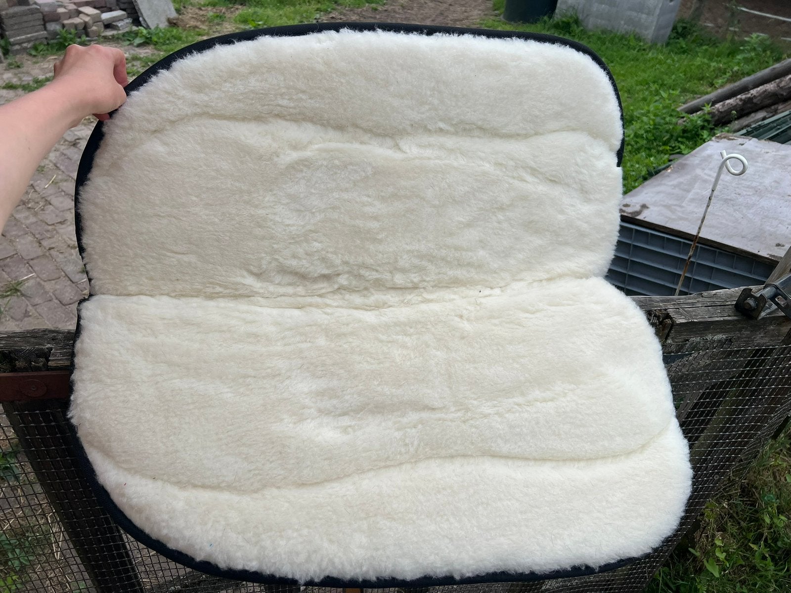 Burioni boomloze western pad wol round, Nieuw, Ophalen of Verzenden, Zadelpad, Zwart