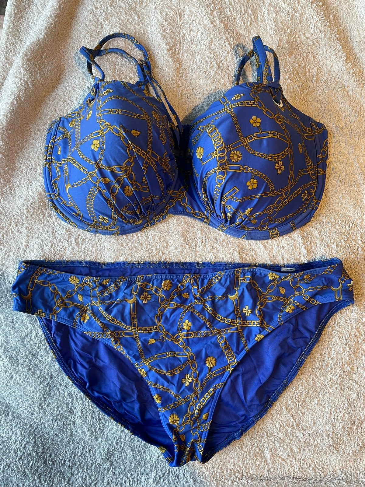 Koningsbkauwe bikini van Prima Donna, 90 G, Ophalen of Verzenden, Zo goed als nieuw, Blauw, Bikini
