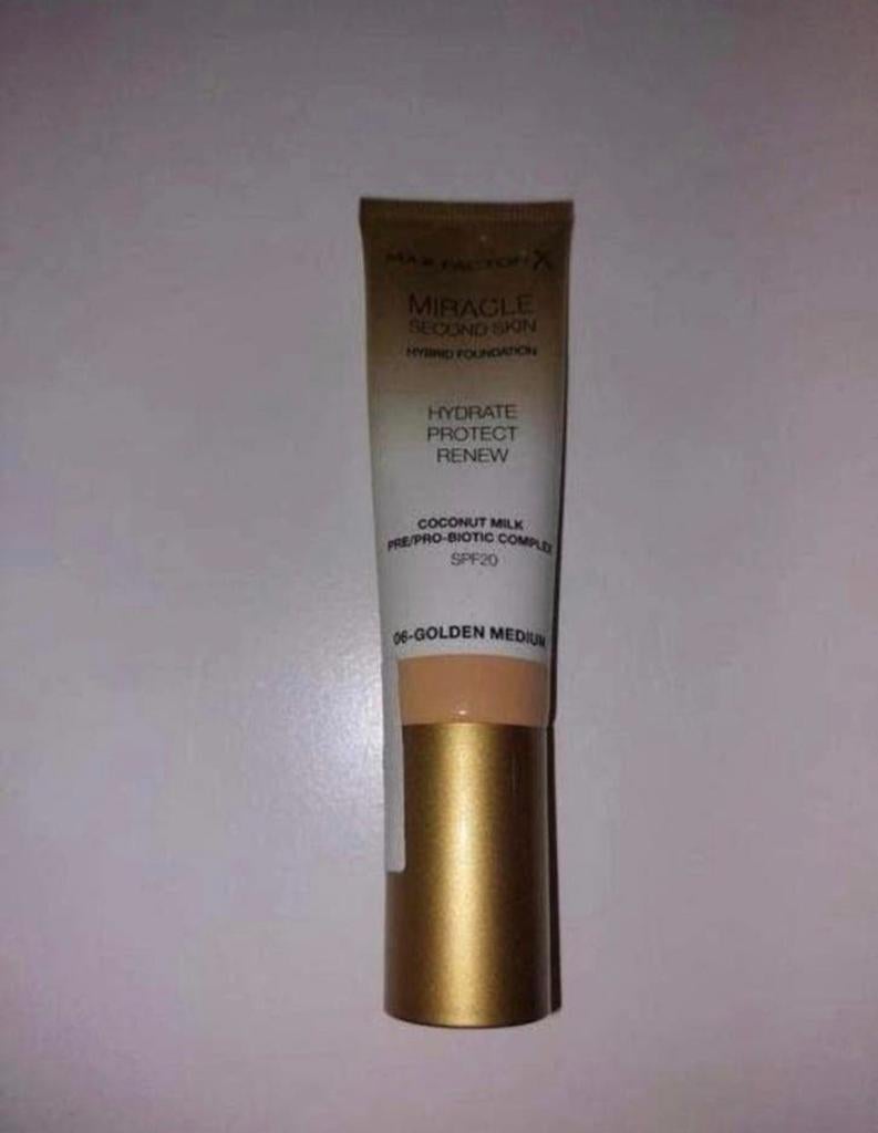 Nieuwe Max Factor Miracle Second Skin Foundation (advr 198), Overige kleuren, Gehele gezicht, Nieuw, Ophalen of Verzenden