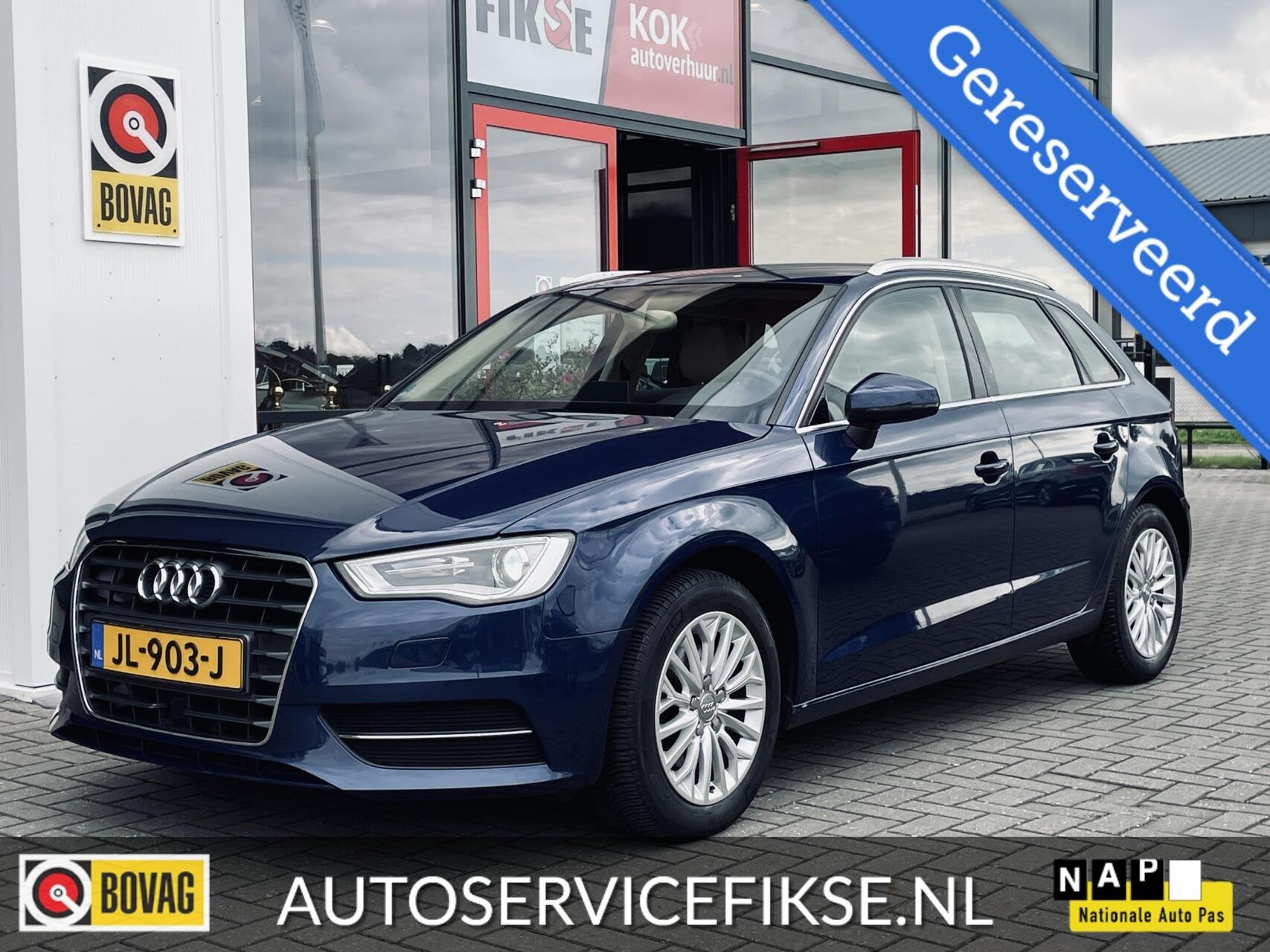 Audi A3 Sportback 1.4 TFSI AMB. PRO LINE PON DEALER ONDERHOU, Gebruikt, 4 cilinders, Met garantie (alle), Blauw
