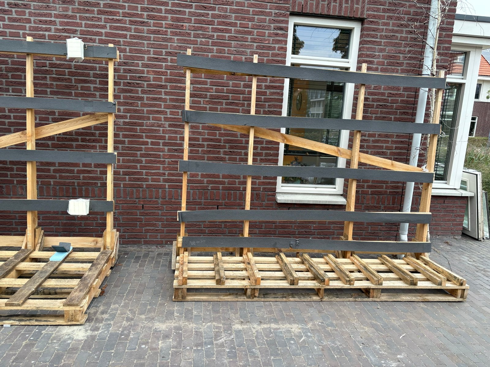 Stevige houten glasbokken voor transport en opslag, Doe-het-zelf en Verbouw, Ophalen, Gebruikt, Overige typen