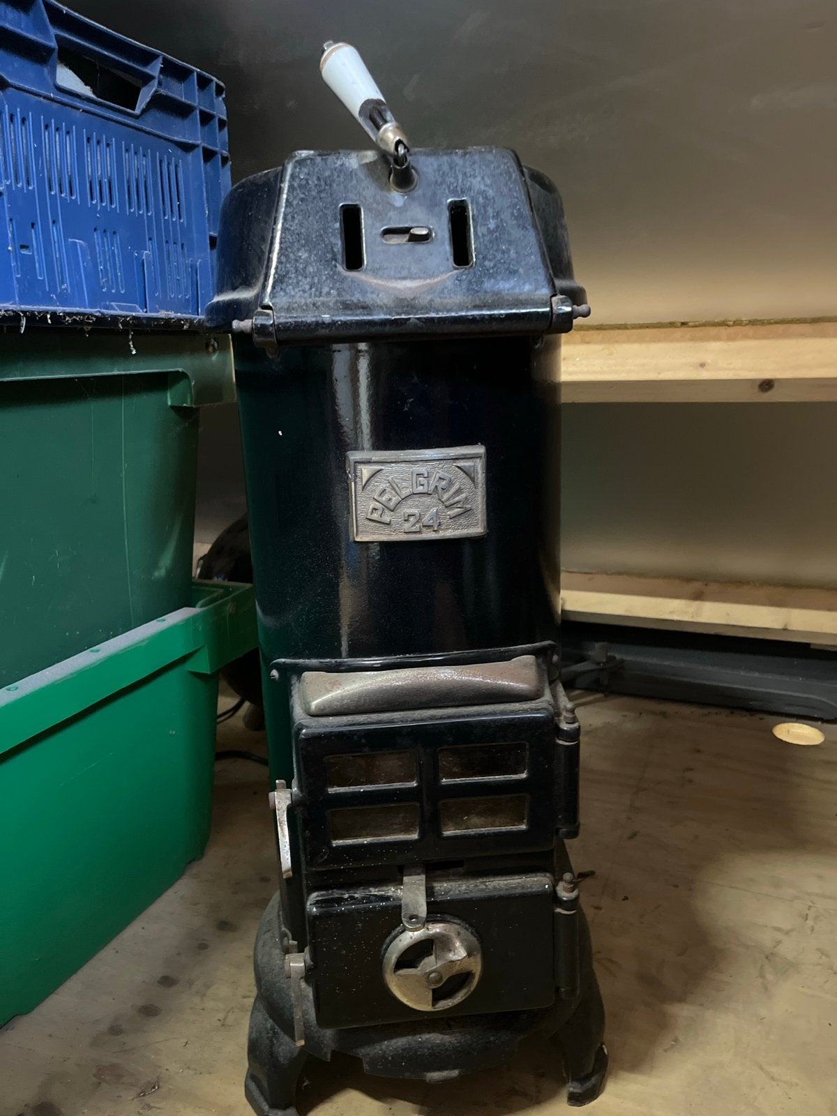 Pelgrim potkachel voor veranda, huis of decoratie, Ophalen, Potkachel, Gebruikt, Vrijstaand