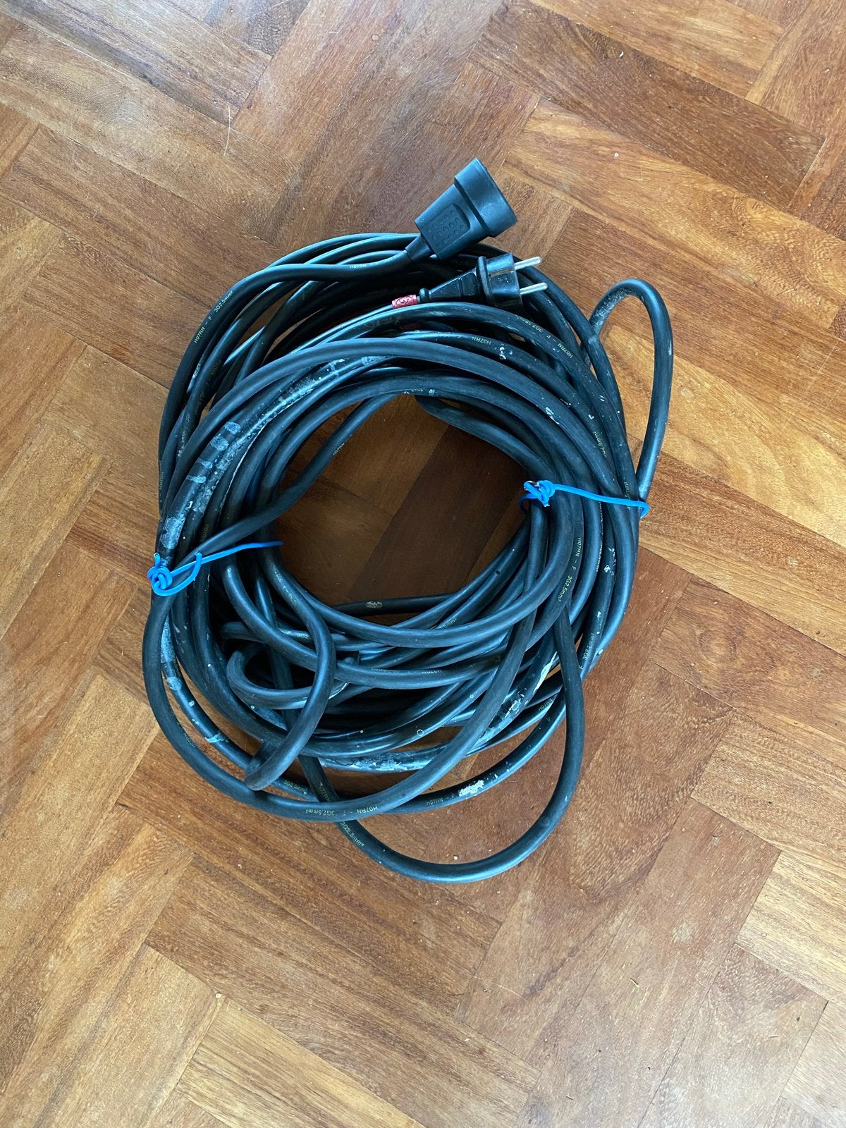 25m Neopreen Verlengsnoer H07RN-F 3G 2,5mm² Zwart, Ophalen of Verzenden, Gebruikt, Kabel of Snoer