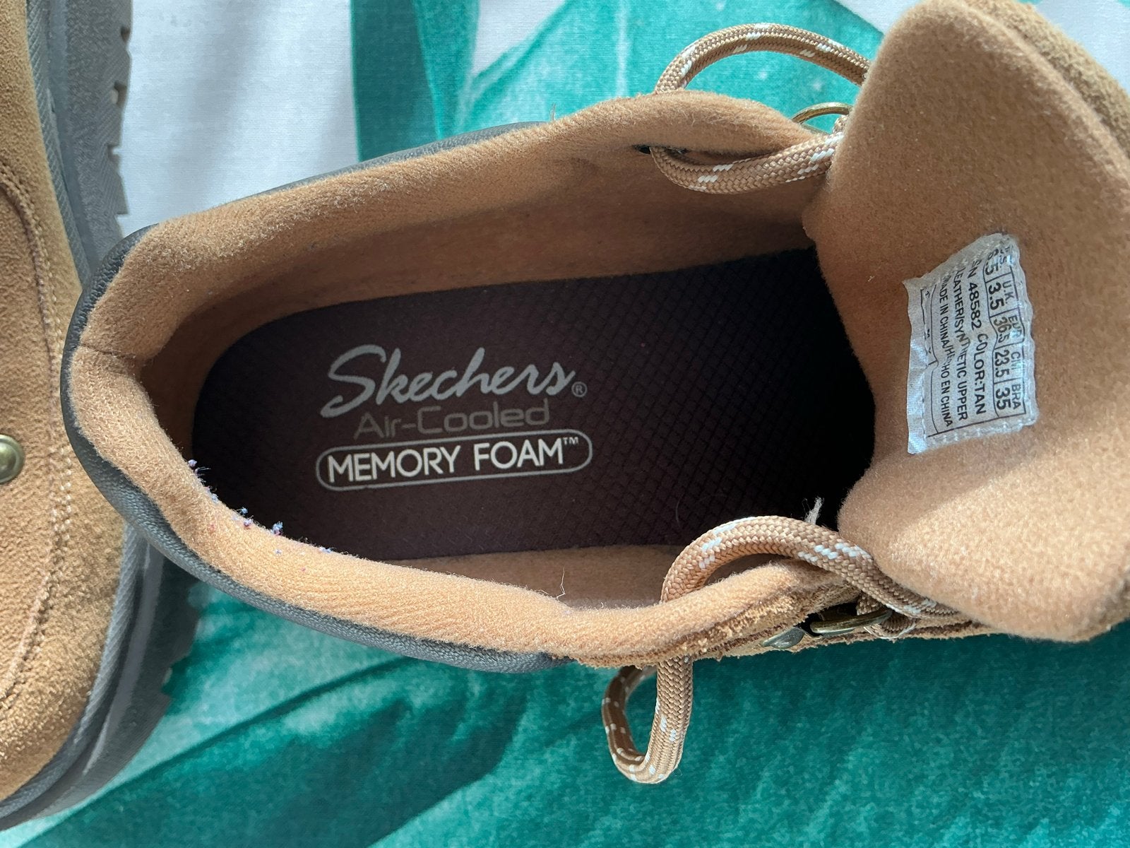 Skechers Air-Cooled Memory Foam schoenen - Zo goed als nieuw, Ophalen of Verzenden, Zo goed als nieuw, Bruin, Wandelschoenen