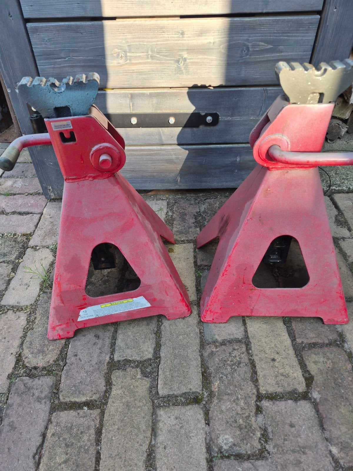 Set van 2 robuuste 12-tons assteunen, Auto diversen, Krikken, Ophalen