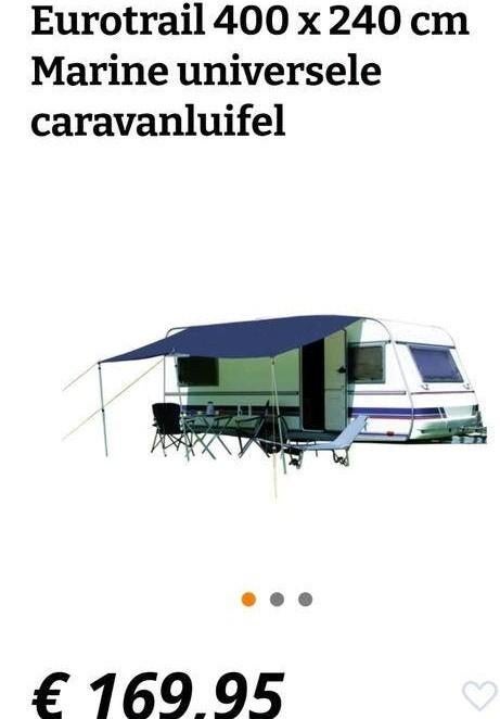 Eurotrail caravanluifel 400 x 240 cm, Caravans en Kamperen, Ophalen of Verzenden, Zo goed als nieuw