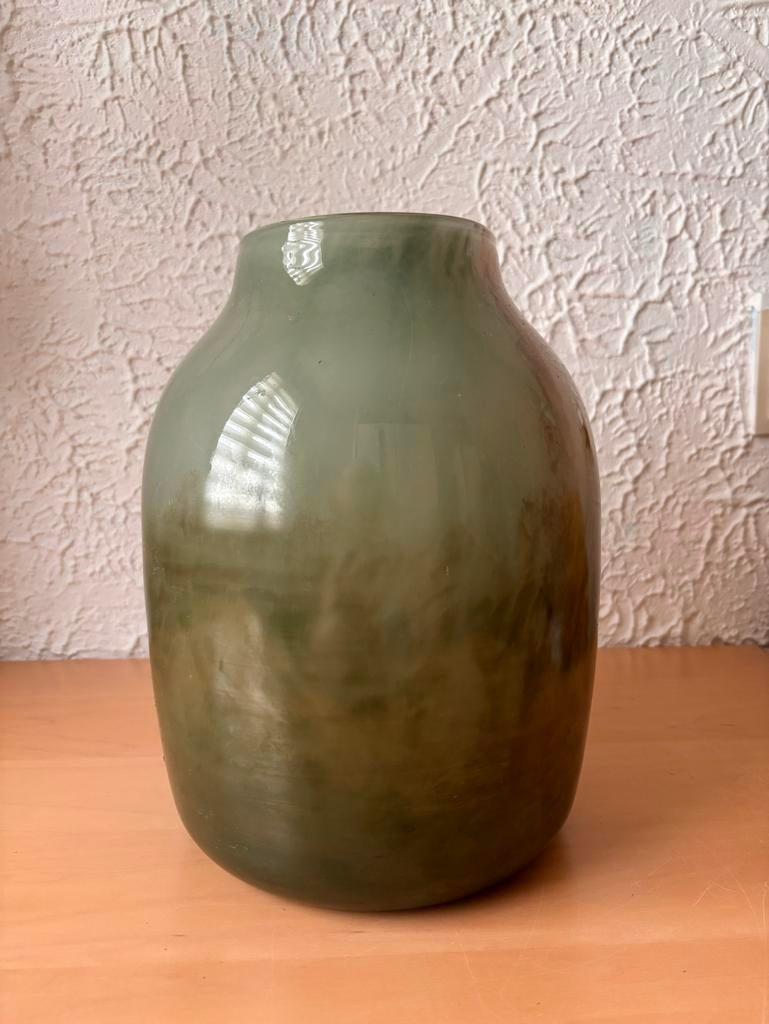 Mooie glazen vaas van Intratuin (29 cm hoog), Ophalen, Gebruikt, Glas, Minder dan 50 cm