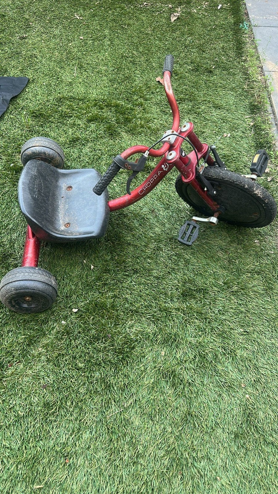 Rode driewieler voor kinderen - Choppa, Ophalen of Verzenden, Gebruikt, Choppa