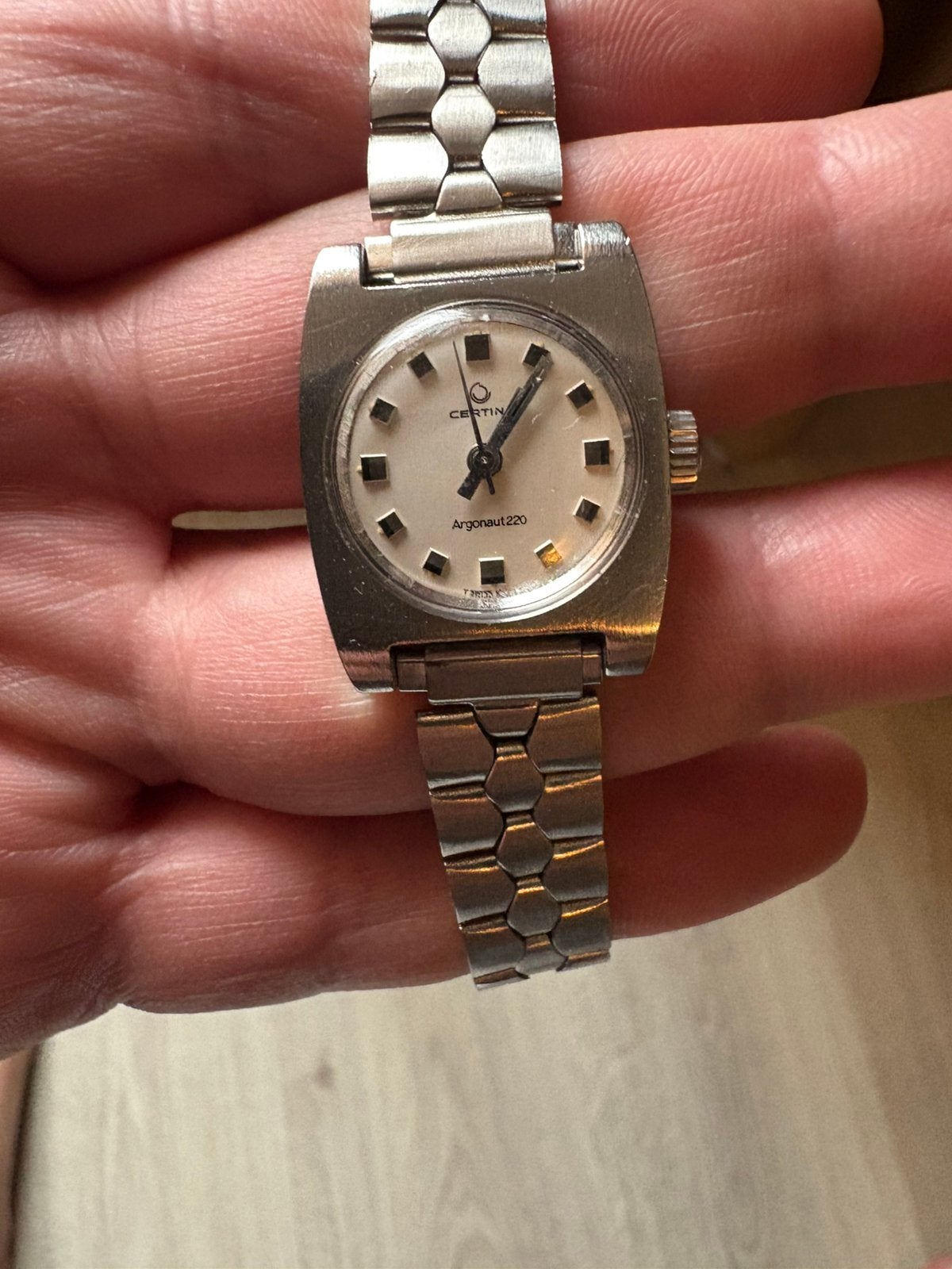 Vintage Certina dames horloge, Verzenden, Gebruikt, Staal, Overige merken