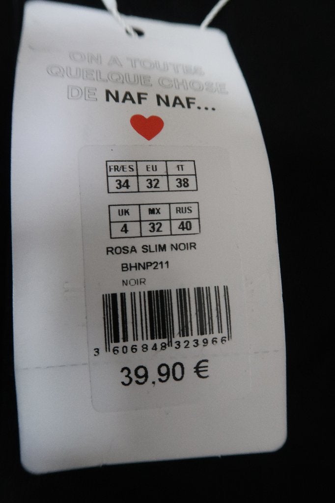 NafNaf nieuwe zwarte jeans xs/s zie afmetingen, Zwart, Nieuw, Ophalen of Verzenden, NafNaf