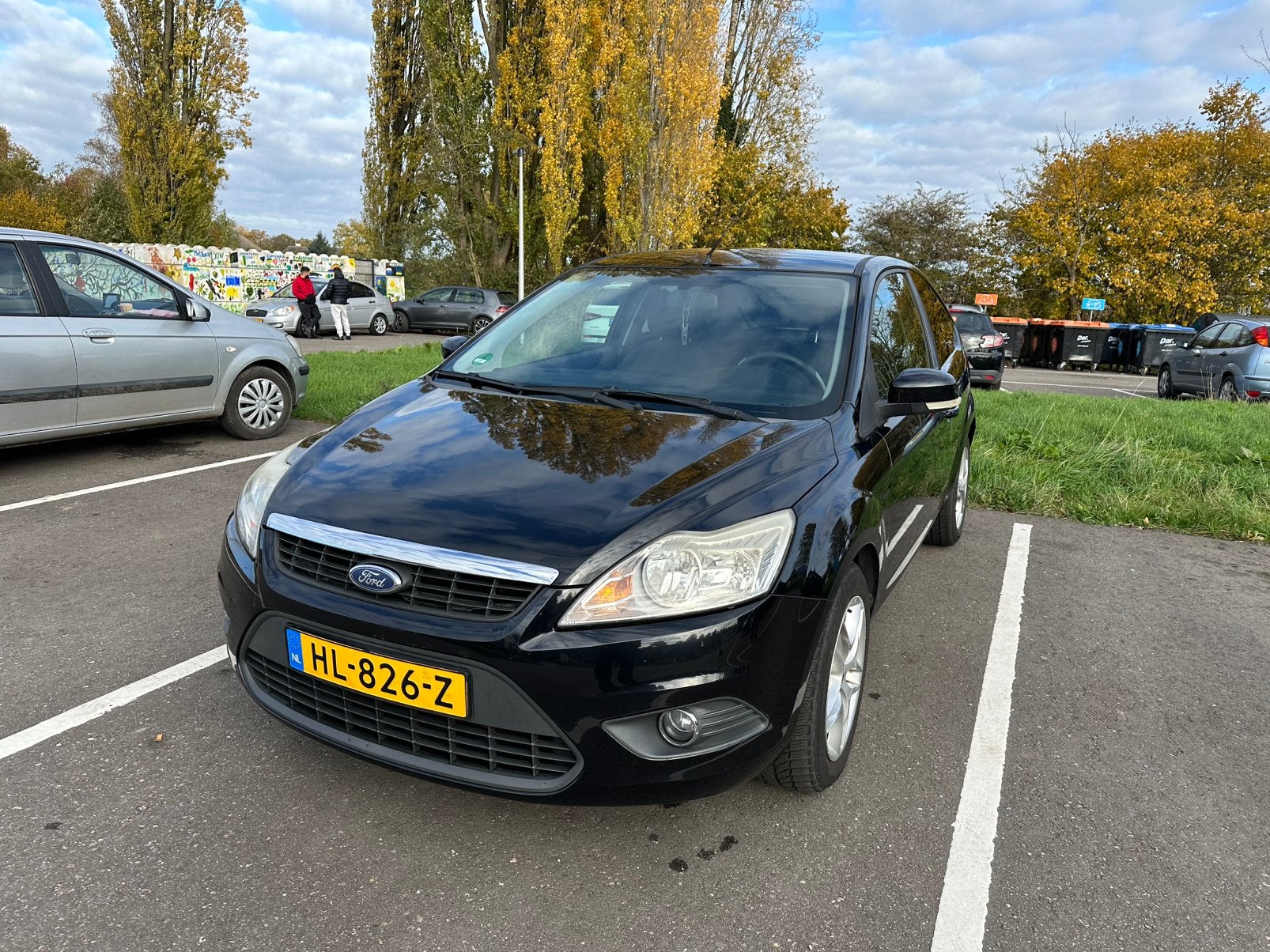 Ford Focus 1.8 2008 Zwart, Auto's, 1080 kg, 125 pk, 4 cilinders, 1188 kg