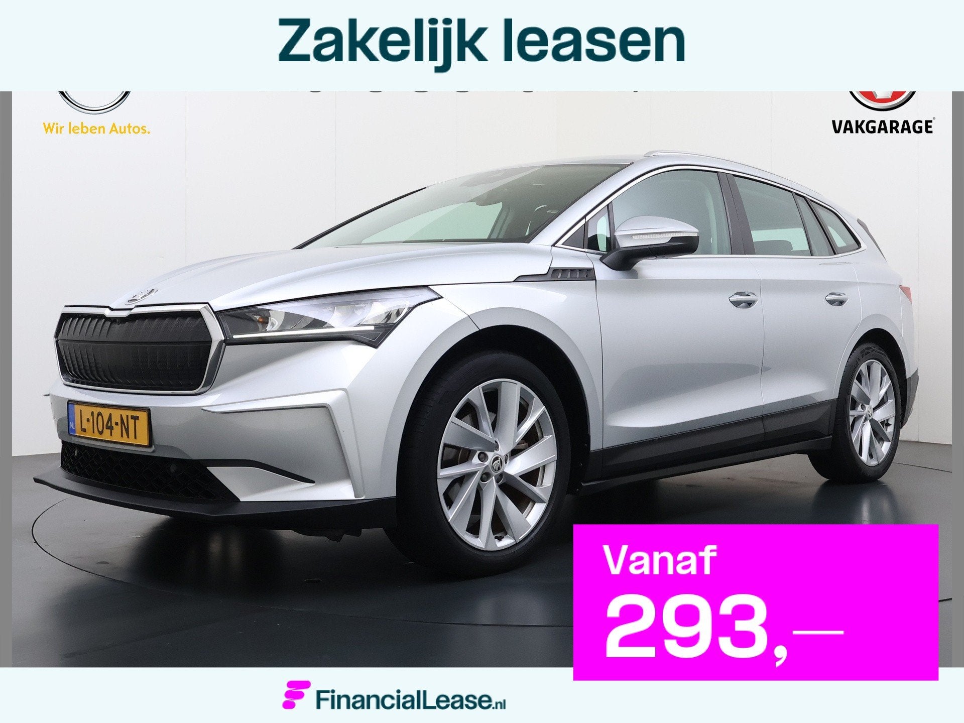 Skoda Enyaq iV 60 SOH 91% Apple Carplay Android Auto Navi Ec, Automaat, Achterwielaandrijving, Gebruikt, Zwart
