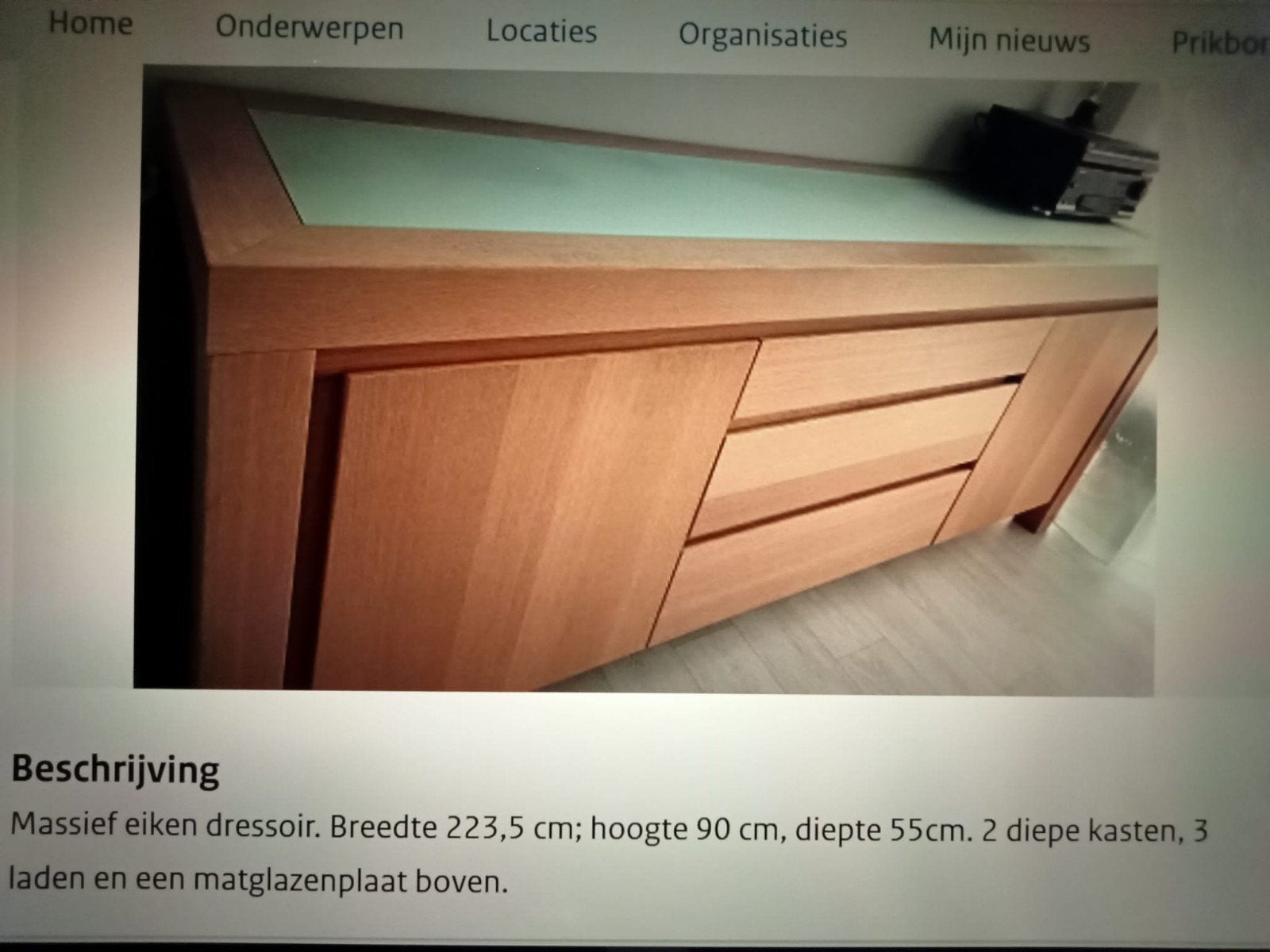 Dressoir, Ophalen, Gebruikt, 50 tot 75 cm, 200 cm of meer