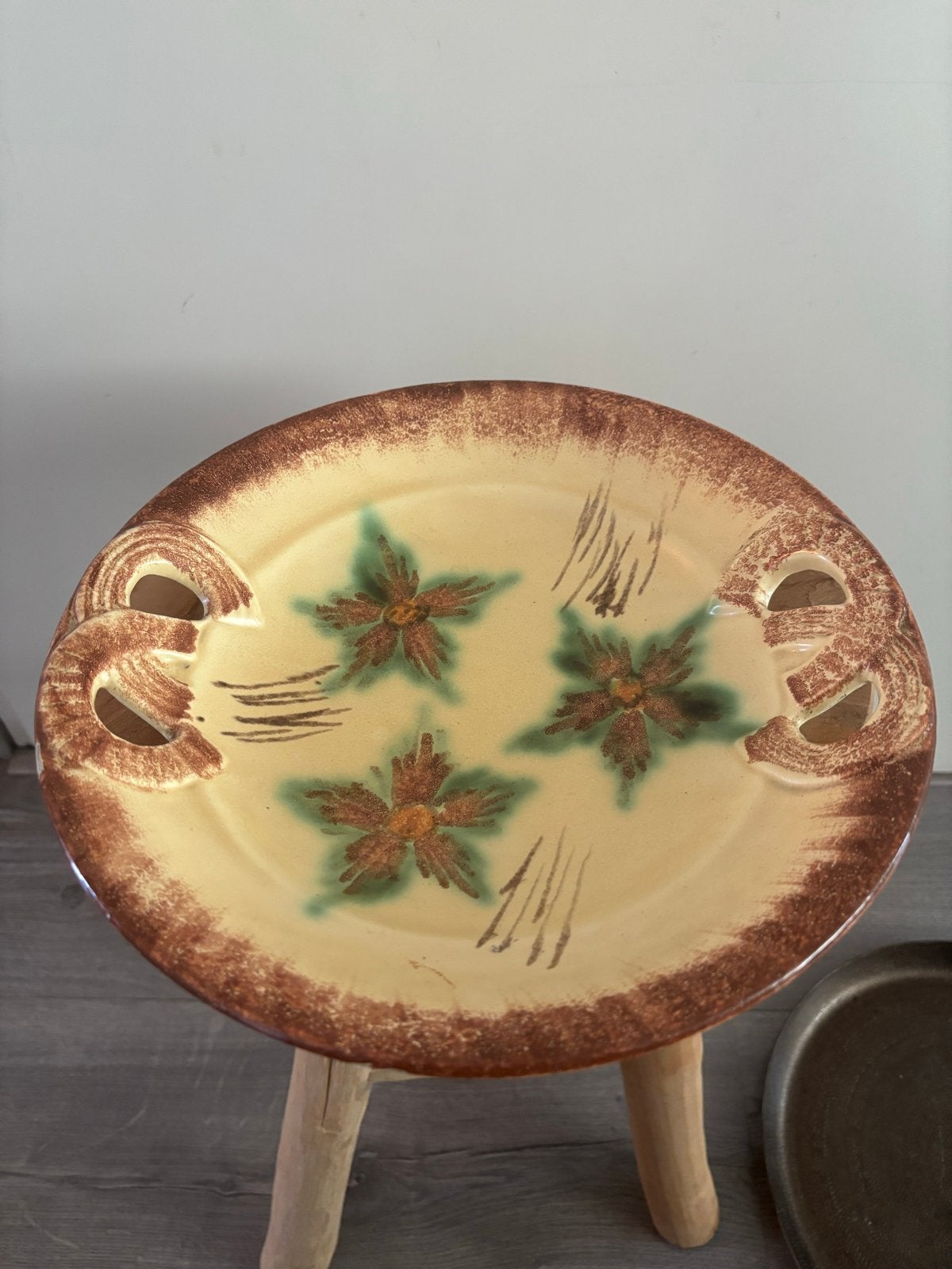 Vintage Elsterwerda Keramiek Fruitschaal - Ø 26 cm, Ophalen of Verzenden