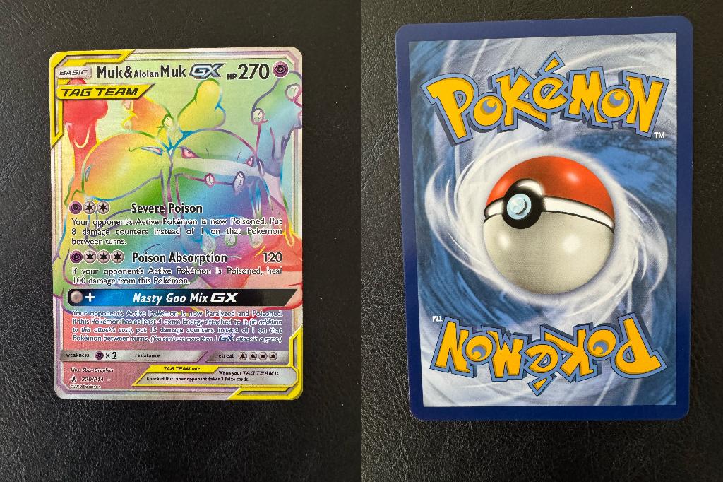 Muk & Alolan Muk GX 220/214 NM+, Ophalen of Verzenden, Nieuw, Losse kaart, Foil