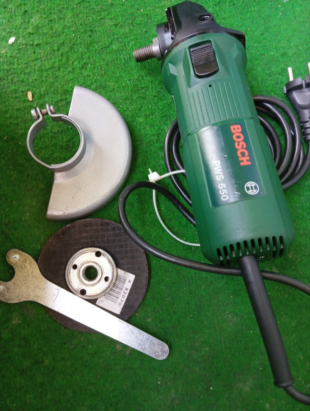 Bosch PWS 550 Haakse Slijpmachine - Zo goed als nieuw, Ophalen of Verzenden, Zo goed als nieuw, Minder dan 700 watt, Haakse handslijpmachine