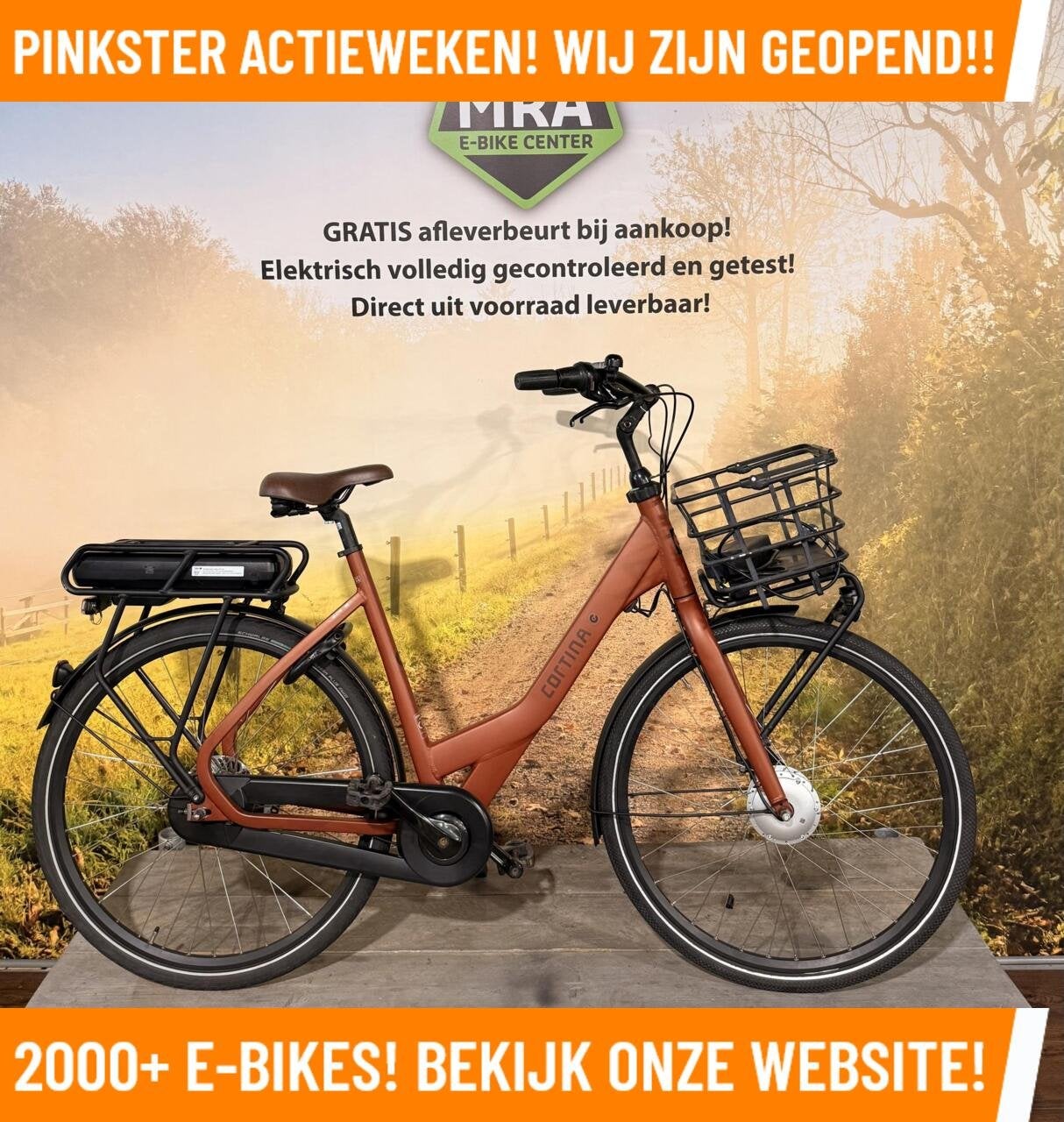 Cortina Common Elektrische fiets met voorwiel motor ebikes!, 55 tot 59 cm, Cortina