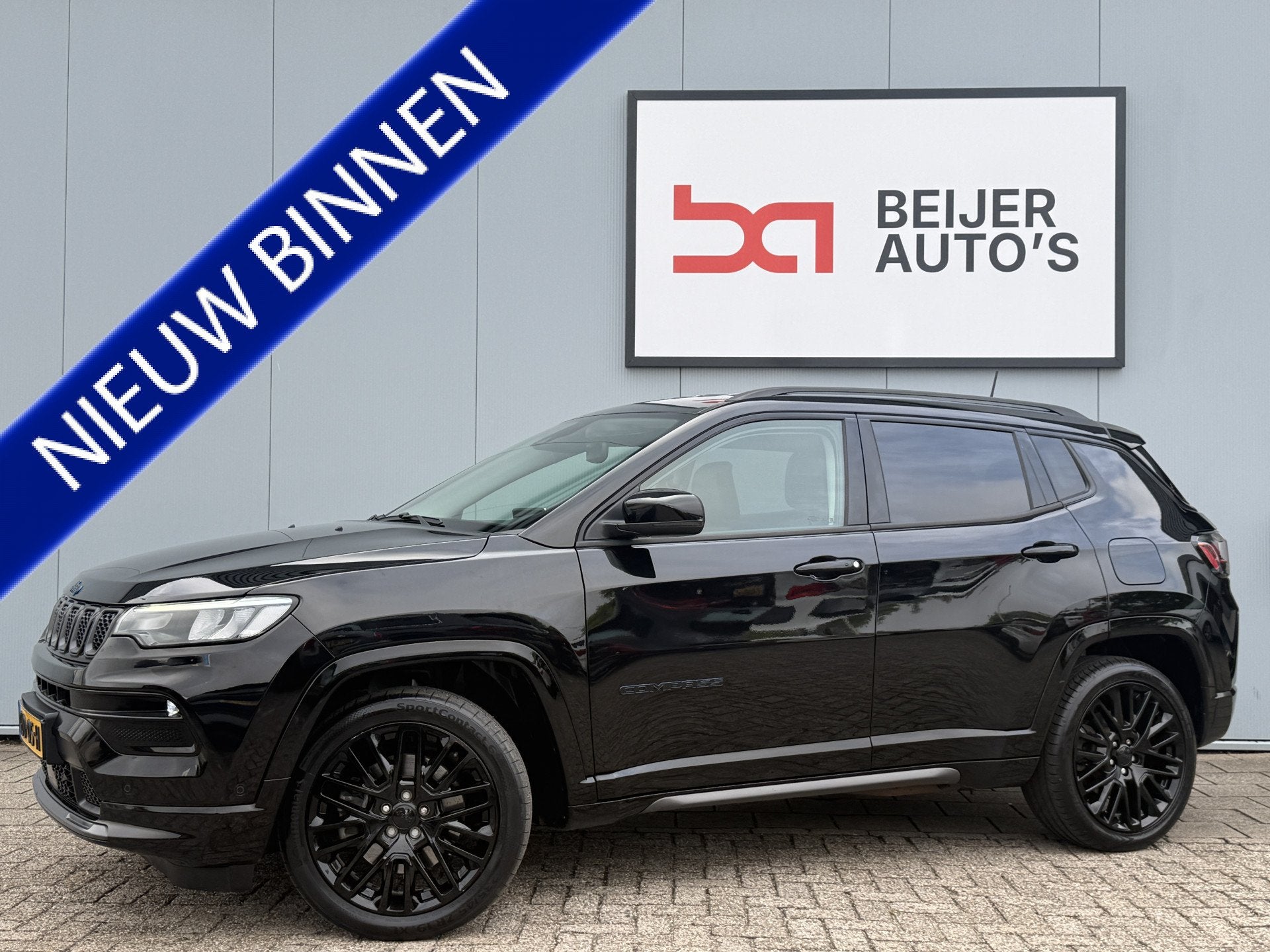 Jeep Compass 4xe 240 Plug-in Hybrid Electric S Automaat SOH, Automaat, Euro 6, 4 cilinders, Zwart