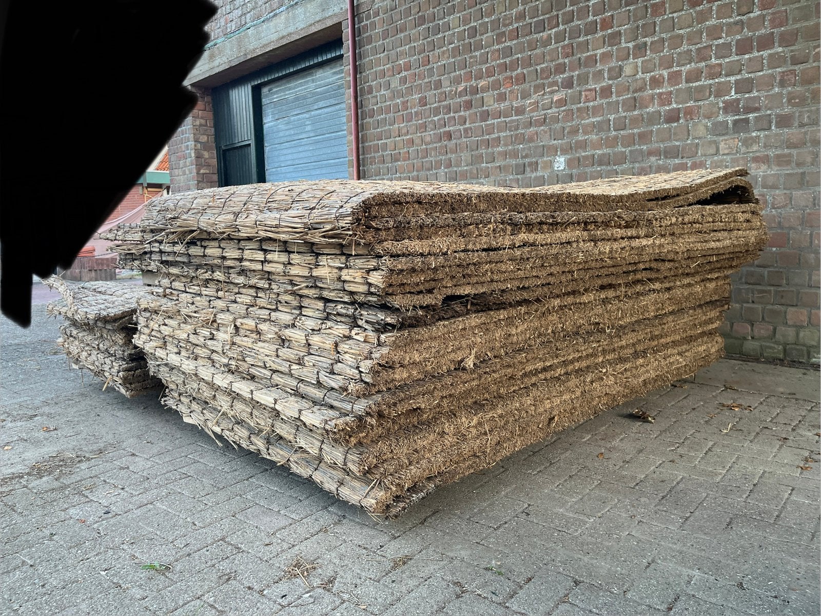 Gratis partij Rieten matten 255x155 en 125 Wees er snel bij!, Ophalen, Gebruikt