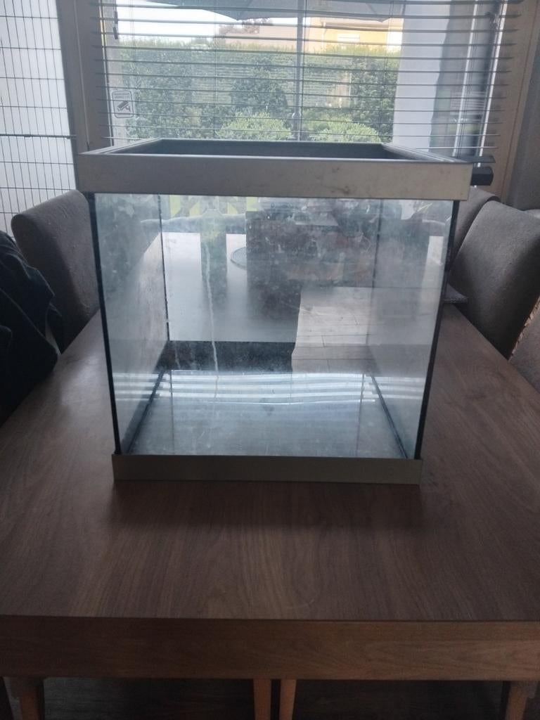 Aquarium vierkant, Ophalen, Gebruikt, Leeg aquarium