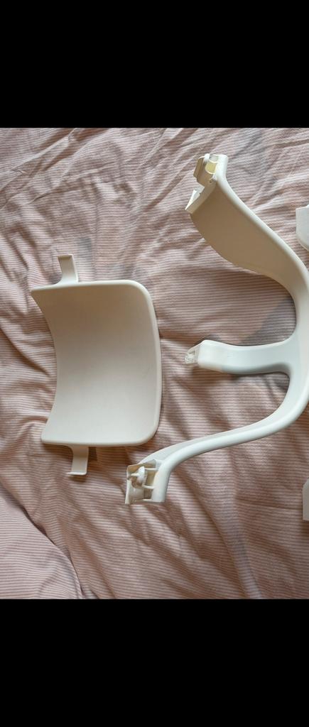 Stokke Tripp Trapp Babyset - Wit, Kinderen en Baby's, Kinderstoelen, Ophalen, Gebruikt, Meegroeistoel, Stoelverkleiner