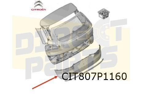 Citroën C4 SpaceTourer paneel achterklep (electrisch open/di, -, Nieuw, Ophalen of Verzenden, Achter