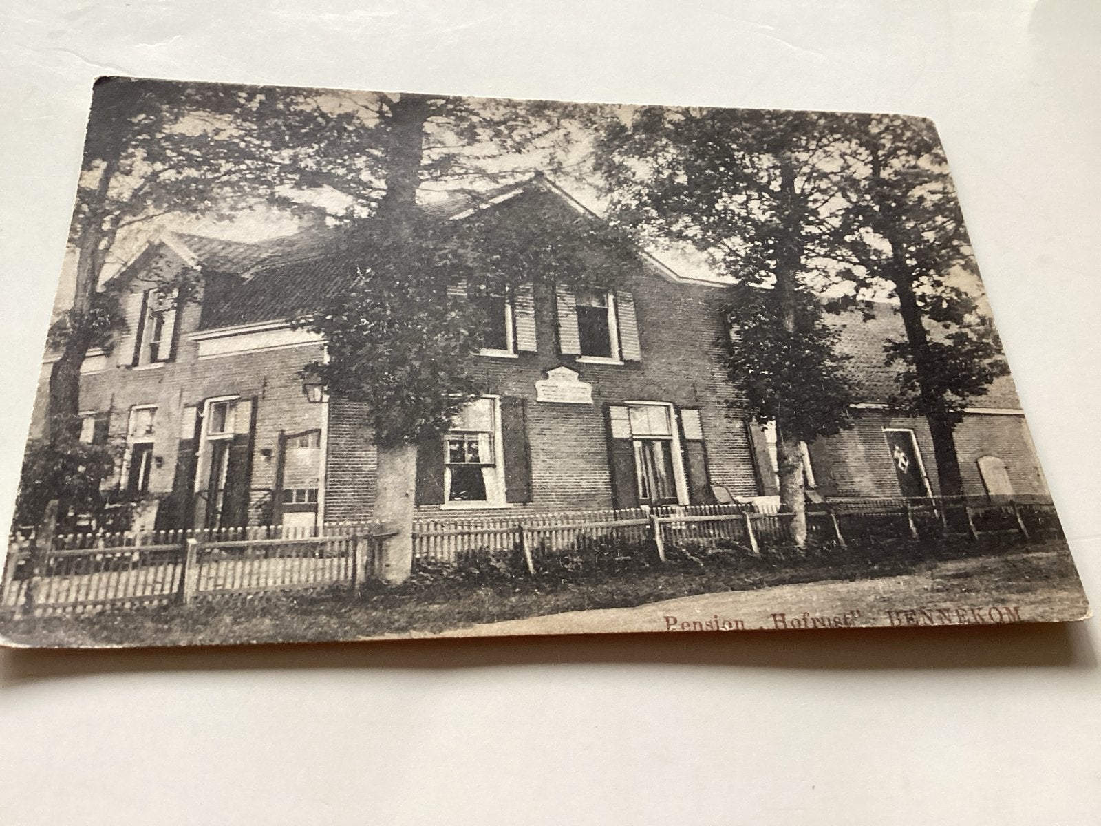 Bennekom  Pension Hofzicht Bennekom Gelderland, Ophalen of Verzenden, Voor 1920, Gelopen, Gelderland