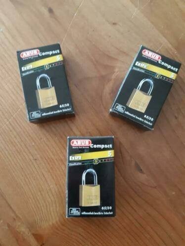 Roestvrij model 85/30 hangslot ABUS en gehard staal 65/30, Ophalen of Verzenden, Nieuw, Slot