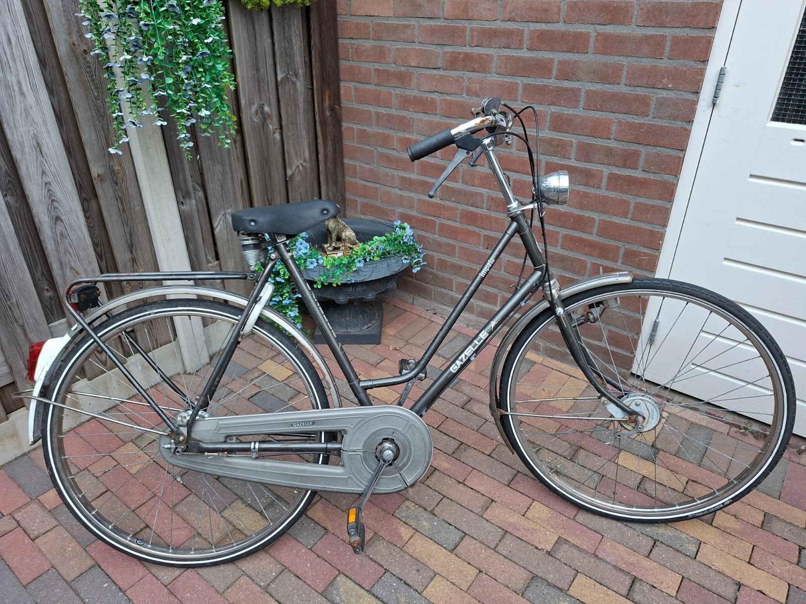 gazelle dames fiets 3 versnellingen, Fietsen en Brommers, Fietsen | Dames | Omafietsen, 53 tot 56 cm, Ophalen, Gebruikt, Versnellingen