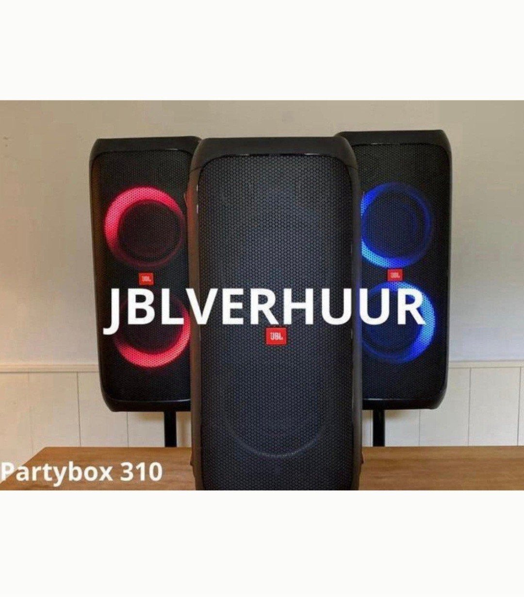 JBL Partybox 310 te huur - Ideaal voor feesten!, Audio, Tv en Foto, Ophalen of Verzenden, 150 watt of meer