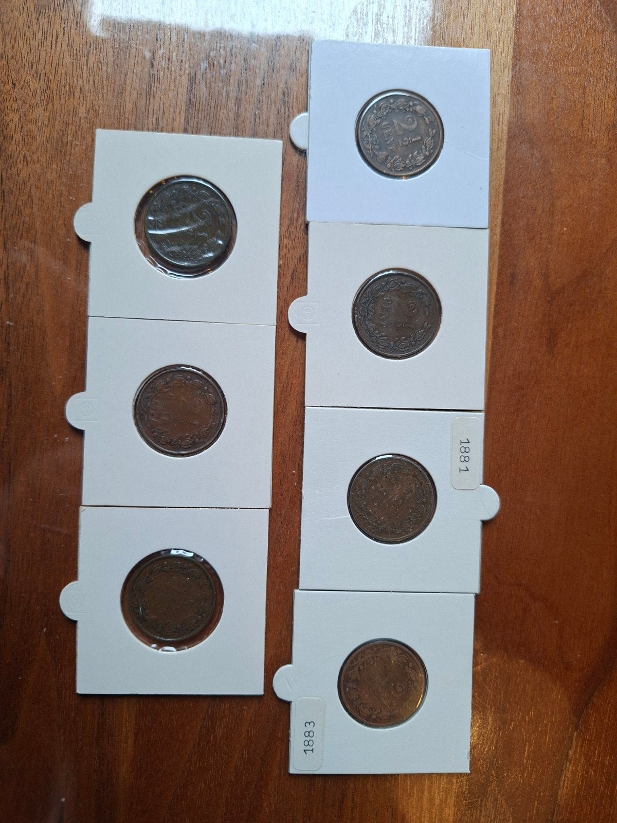 Complete serie 2½ cent 2,5 cent willem 3, Ophalen of Verzenden, Koning Willem III, Overige waardes, Setje